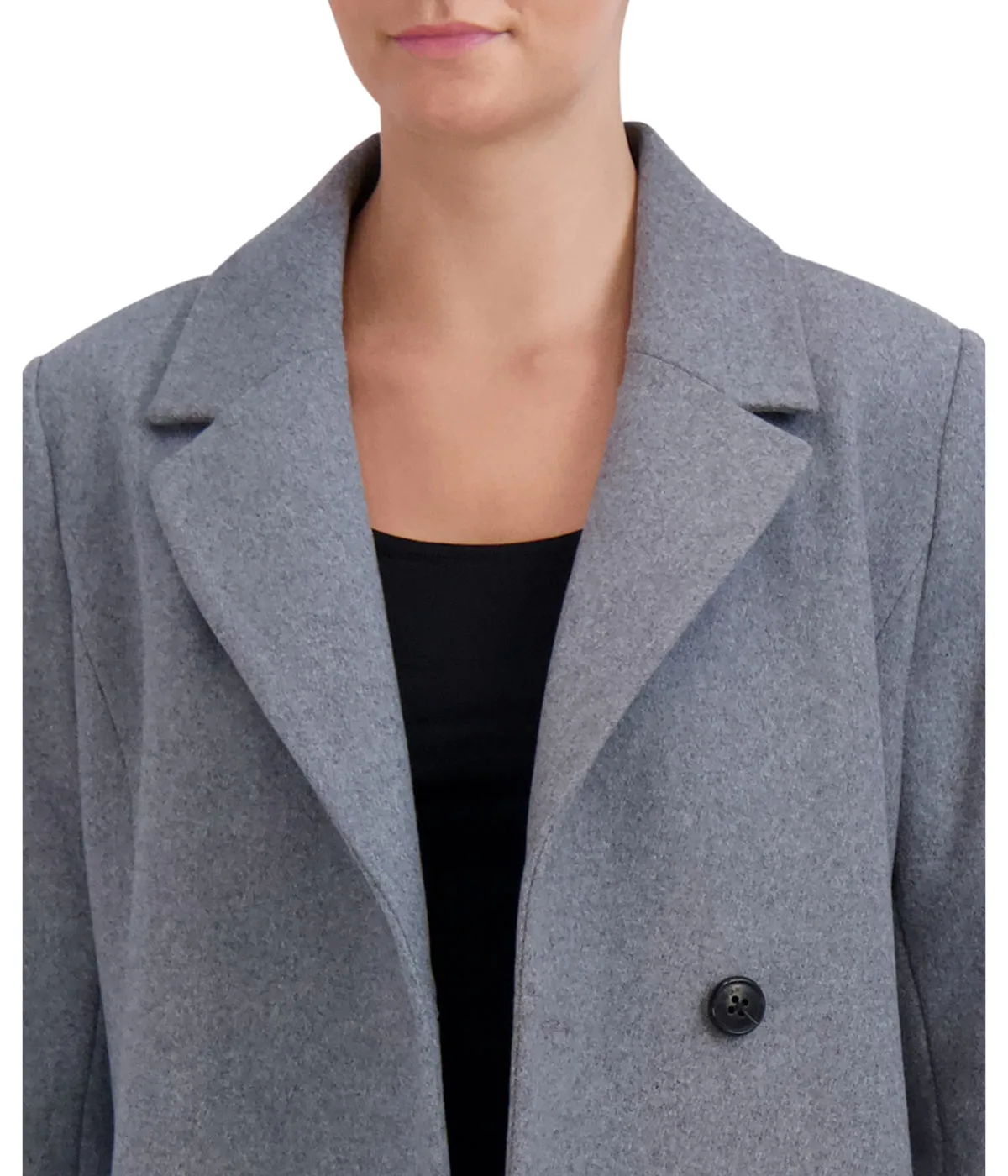 #1 Best Seller: Asymmetrical Wool Blend Coat Light Grey  Stylish & Comfortable