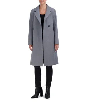#1 Best Seller: Asymmetrical Wool Blend Coat Light Grey  Stylish & Comfortable