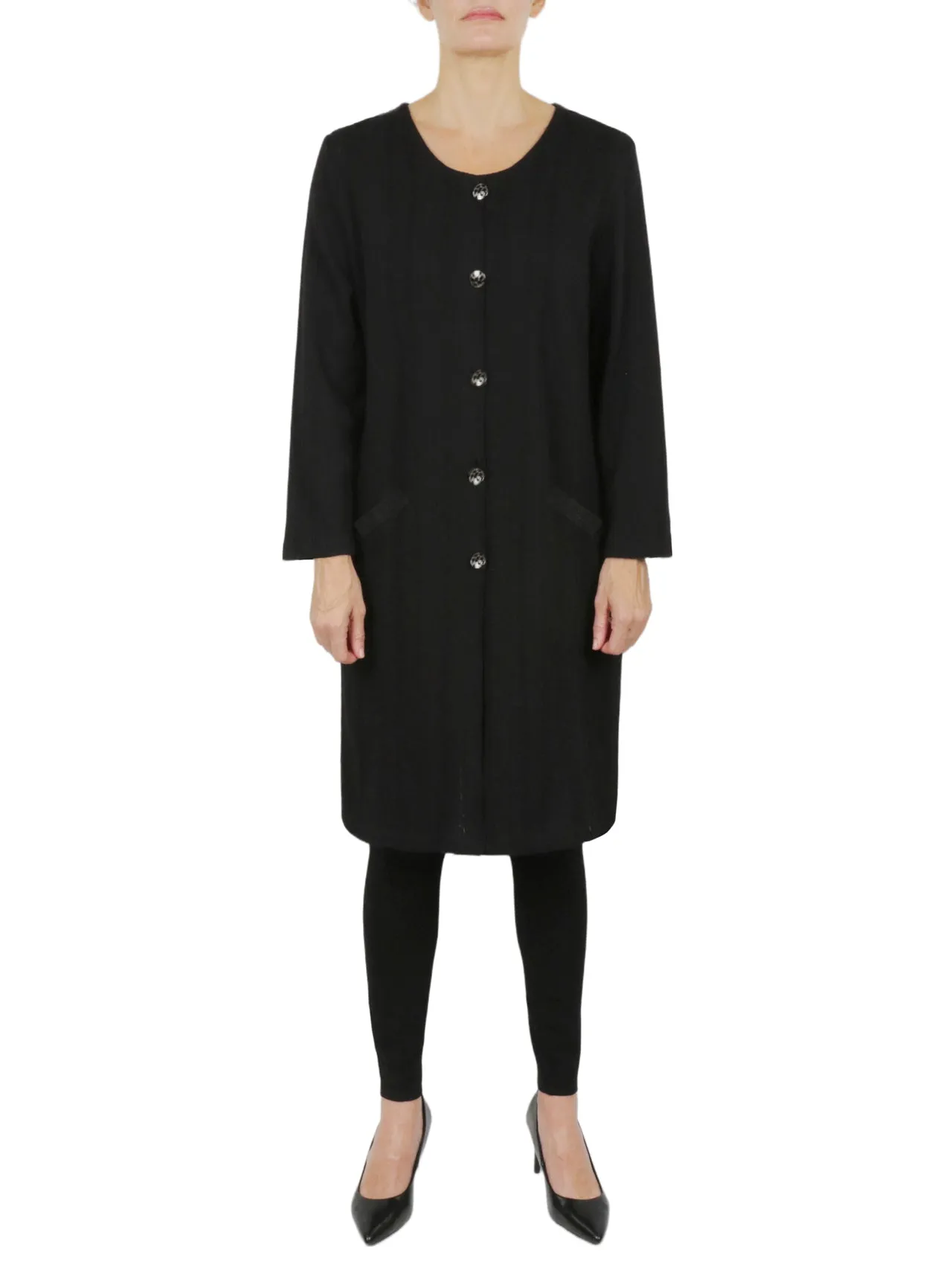 Affordable Luxury Button Front Long Tunic  Limited Release!