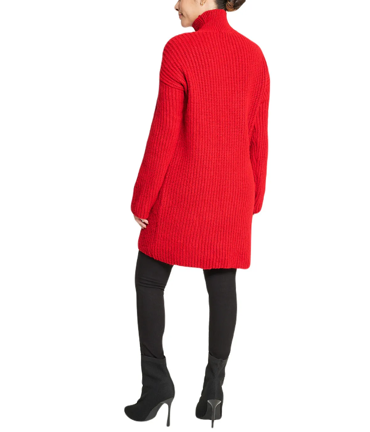 Affordable Luxury Turtleneck Funnel Sweater Dress  Today Only!