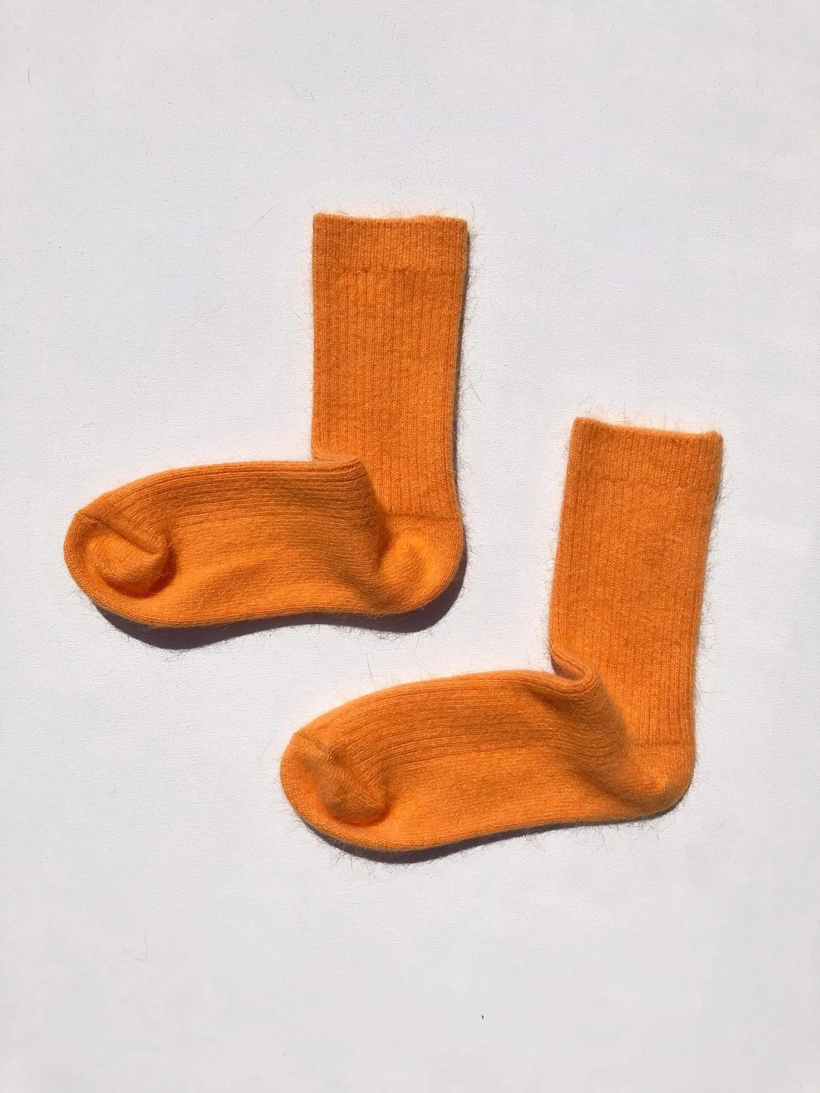 Angora Wool Socks (Orange Sapphire)