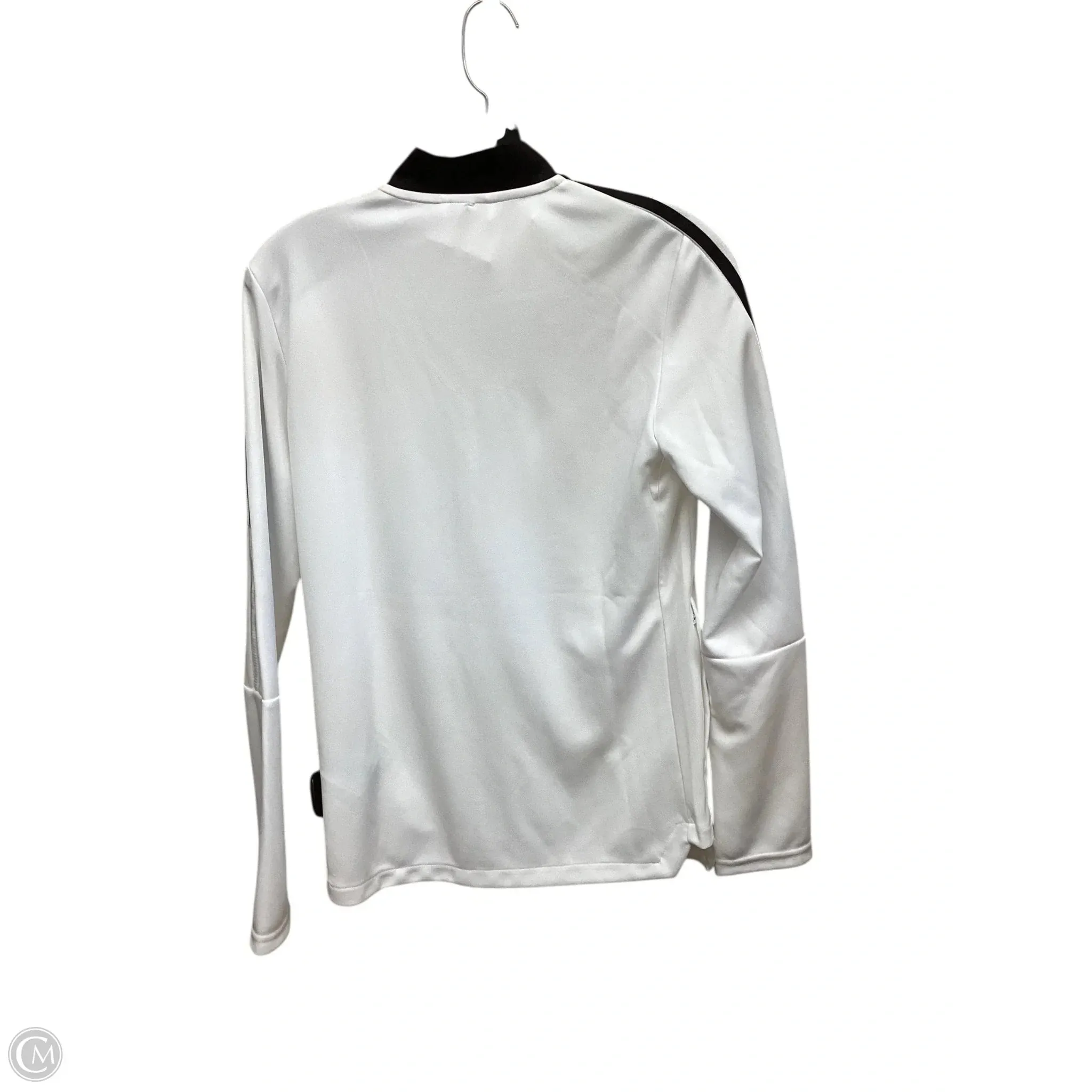 Athletic Jacket By Adidas In White, Size: S