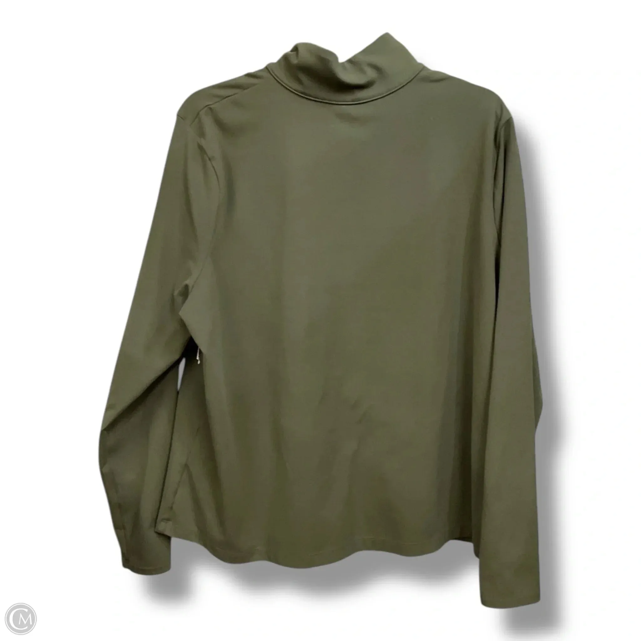 Athletic Jacket By Under Armour In Green, Size: 1x