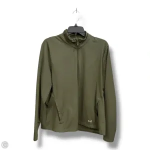 Athletic Jacket By Under Armour In Green, Size: 1x