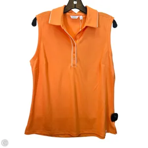 Athletic Tank Top By Lady Hagen In Orange, Size: L