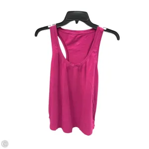 Athletic Tank Top By Lululemon In Pink, Size: M