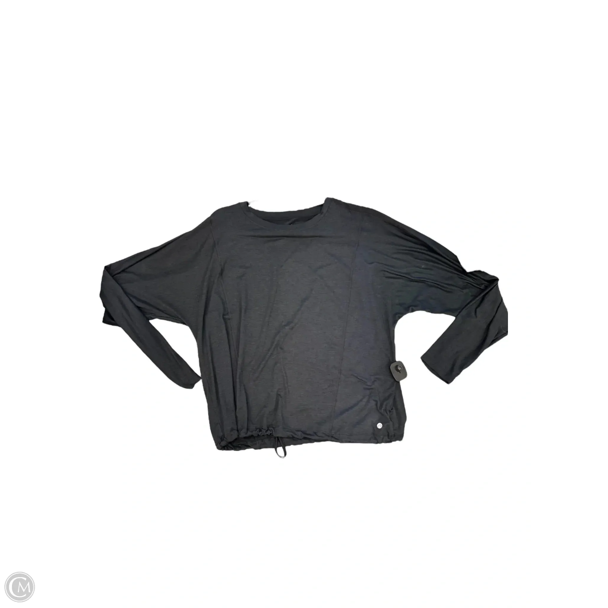 Athletic Top Long Sleeve Crewneck By Apana In Black, Size: Xl