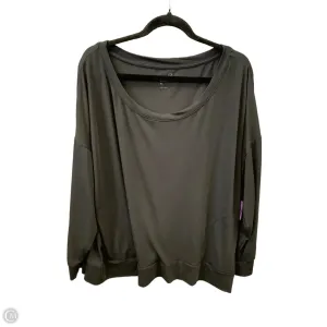 Athletic Top Long Sleeve Crewneck By Gap In Black, Size: Xl