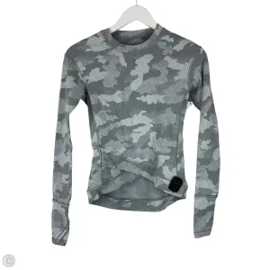 Athletic Top Long Sleeve Crewneck By Lululemon In Camouflage Print, Size: 4