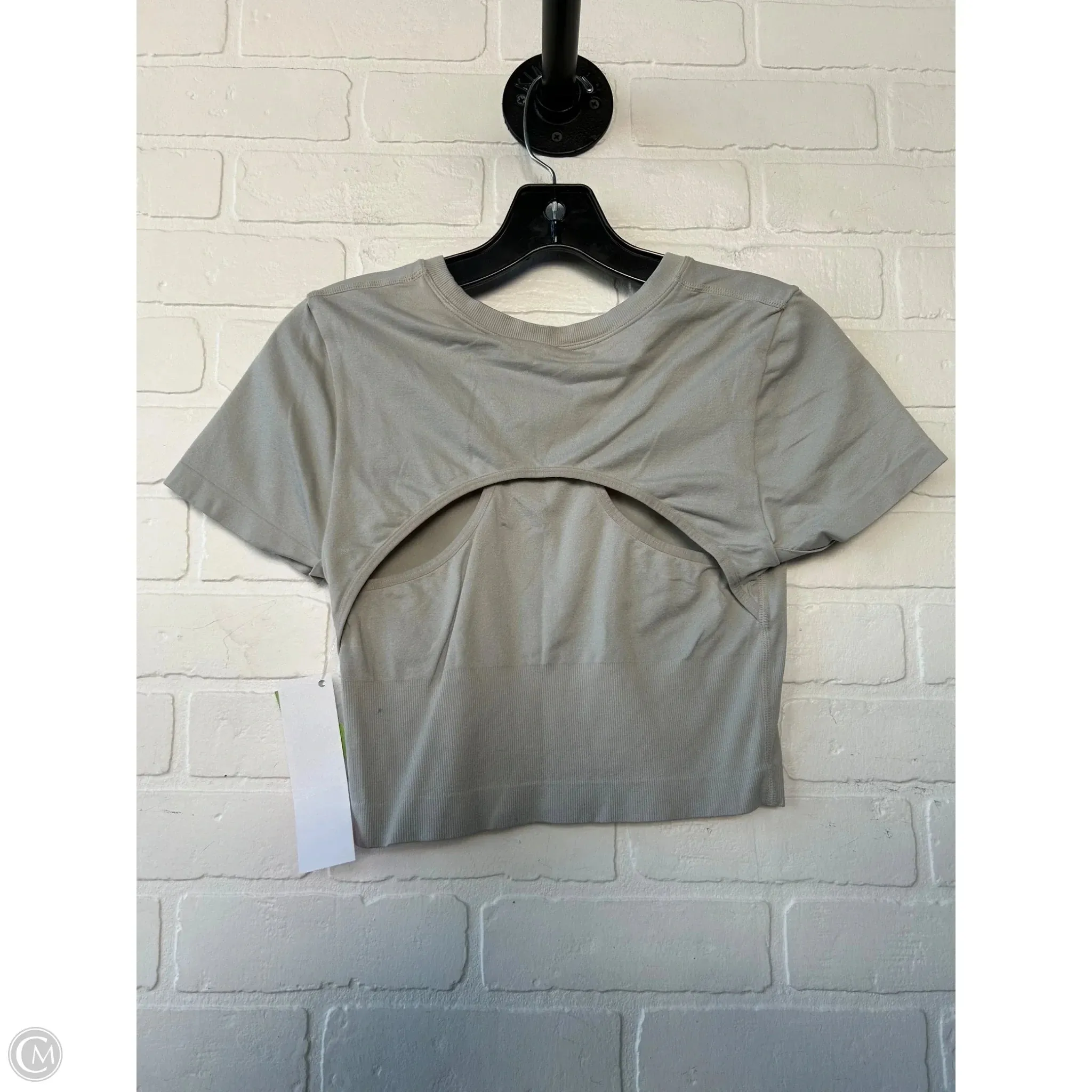 Athletic Top Short Sleeve By Joy Lab In Tan, Size: S