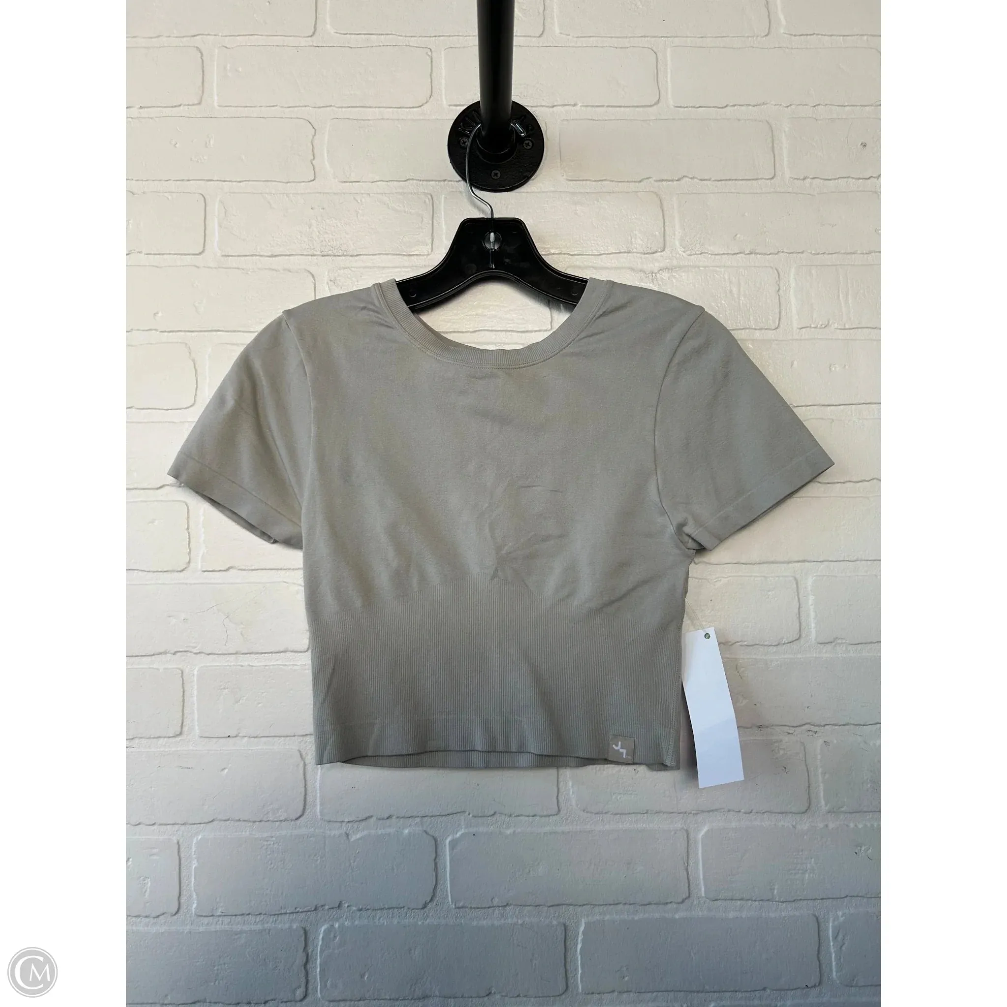 Athletic Top Short Sleeve By Joy Lab In Tan, Size: S