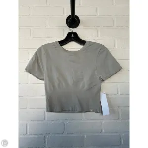 Athletic Top Short Sleeve By Joy Lab In Tan, Size: S