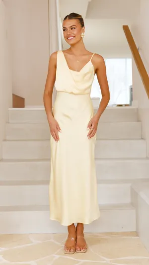 Audrey Maxi Dress - Yellow Billy J