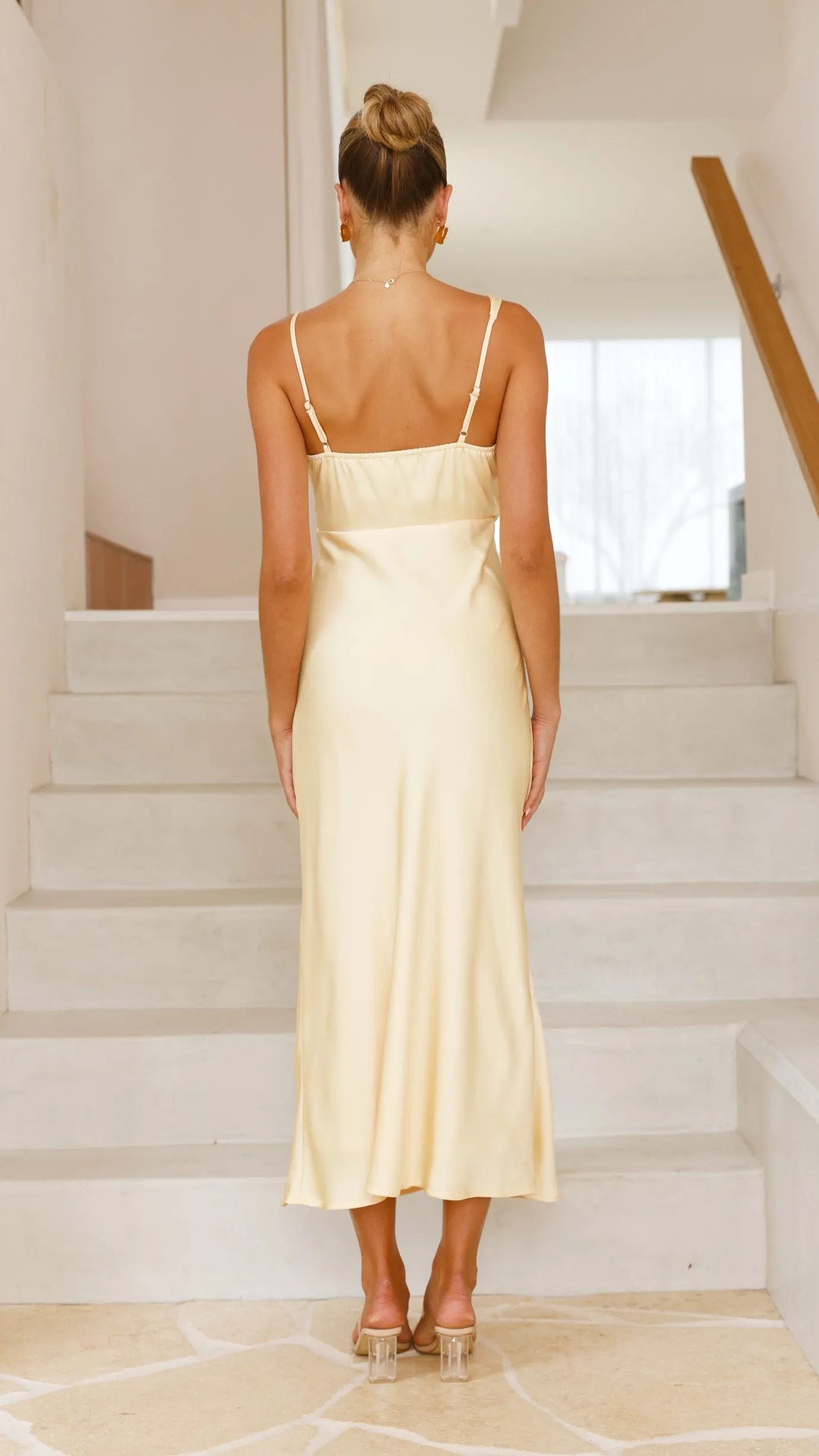 Audrey Maxi Dress - Yellow Billy J
