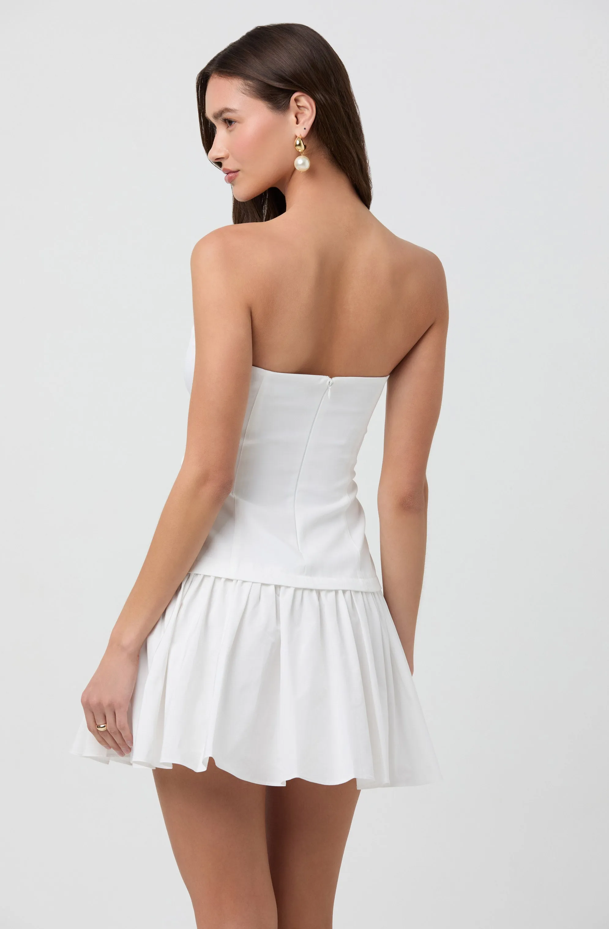 Bestseller Strapless Drop Waist Mini Dress  Going Fast!
