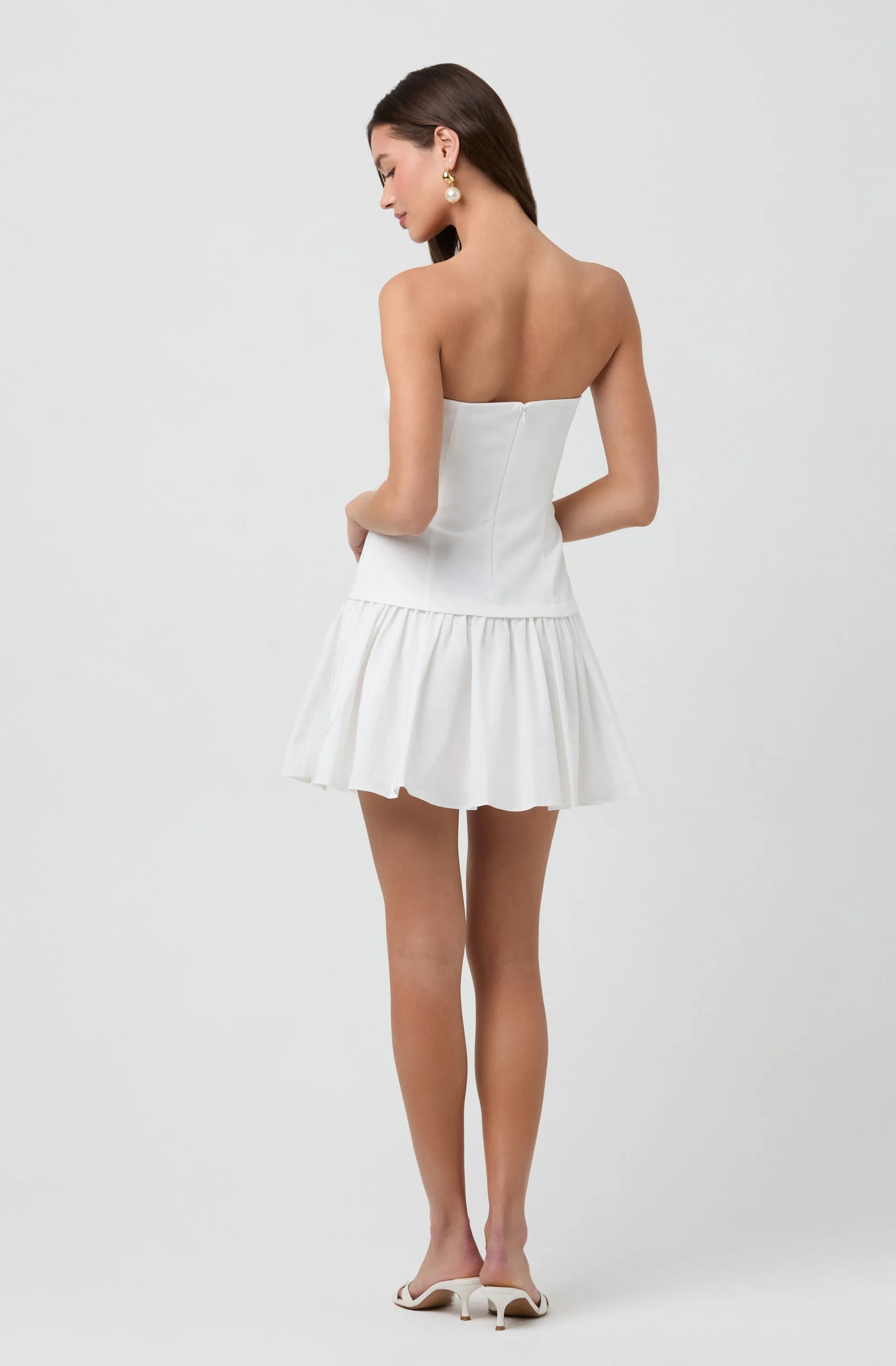 Bestseller Strapless Drop Waist Mini Dress  Going Fast!