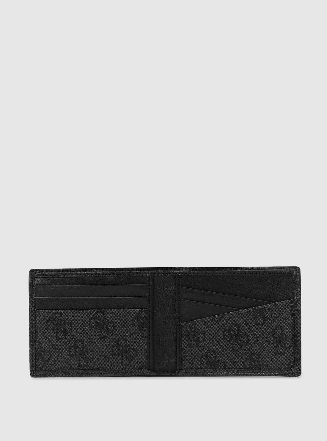 Black Logo Slimfold Wallet Guess
