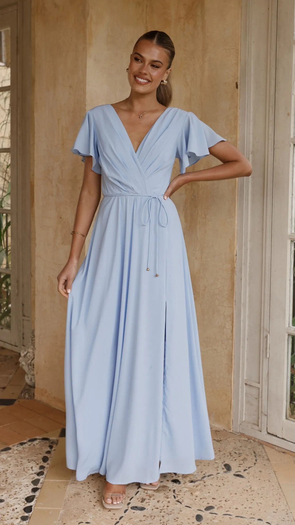 Charlize Maxi Dress - Blue Billy J