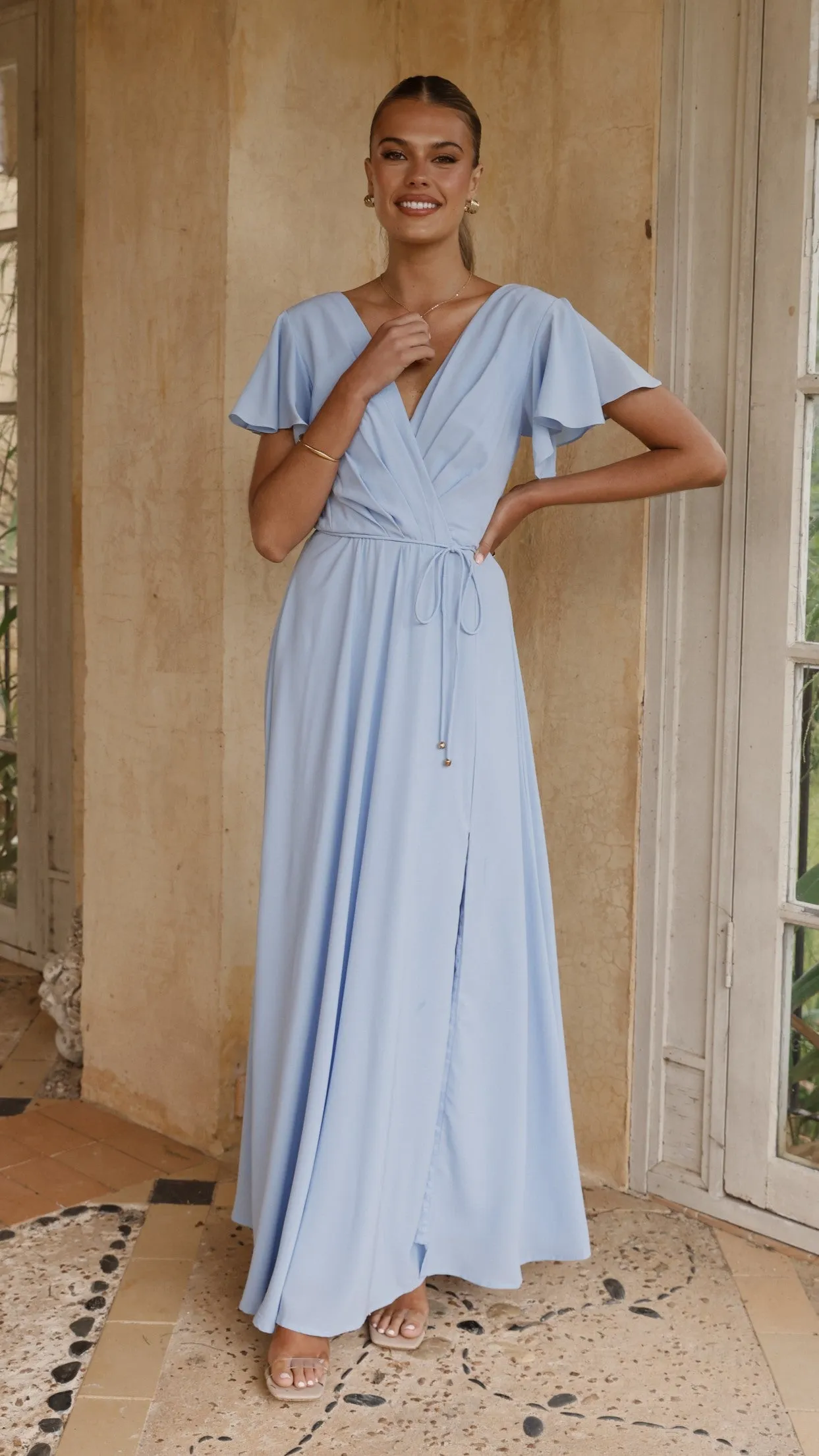 Charlize Maxi Dress - Blue Billy J