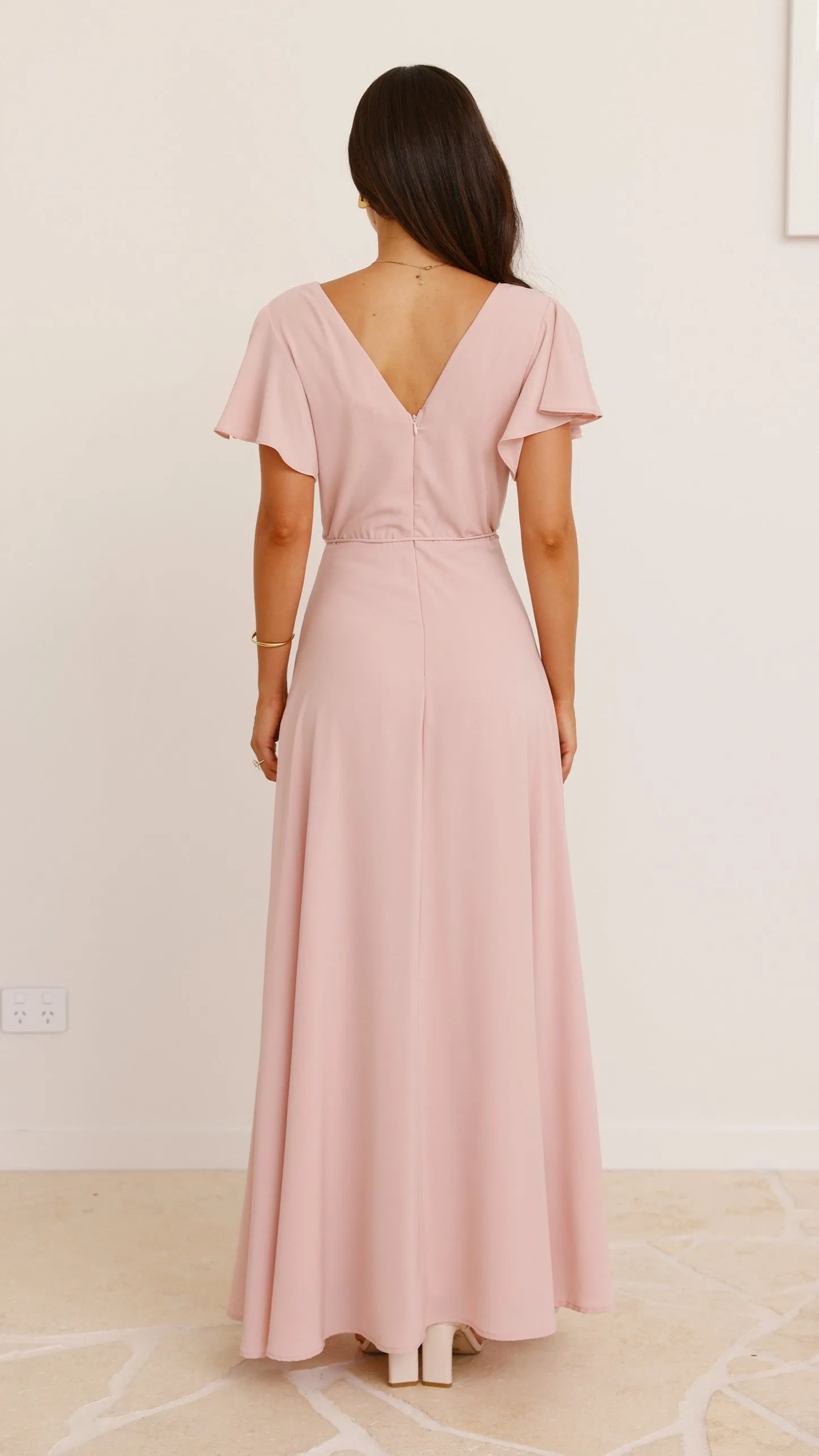 Charlize Maxi Dress - Dusty Pink Billy J