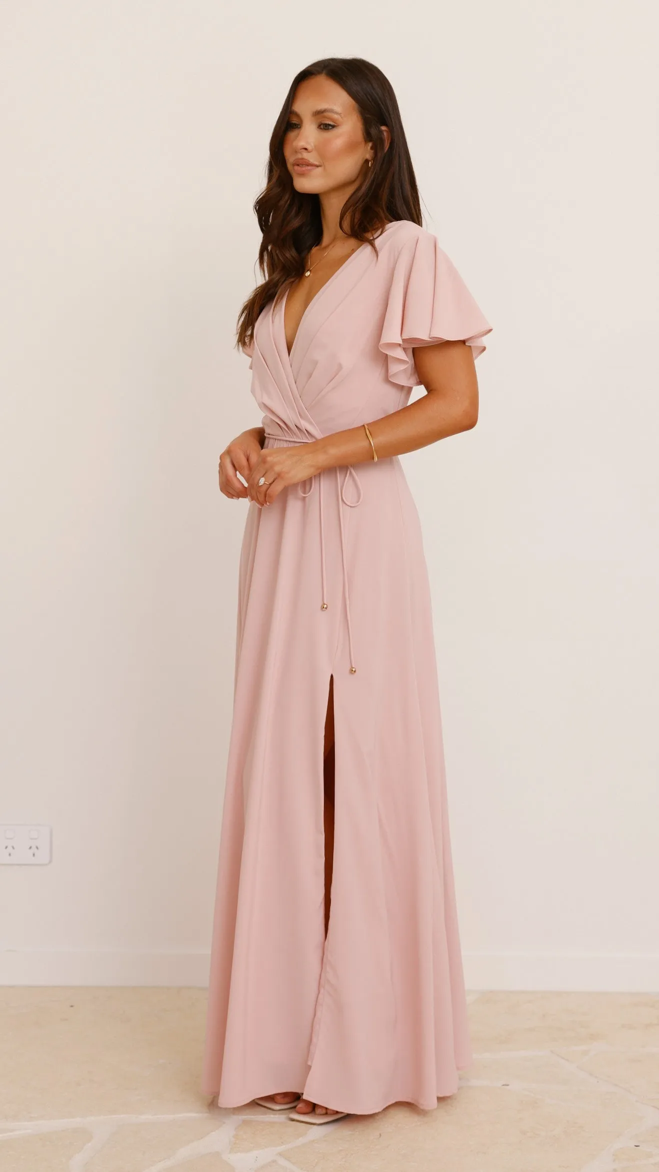 Charlize Maxi Dress - Dusty Pink Billy J