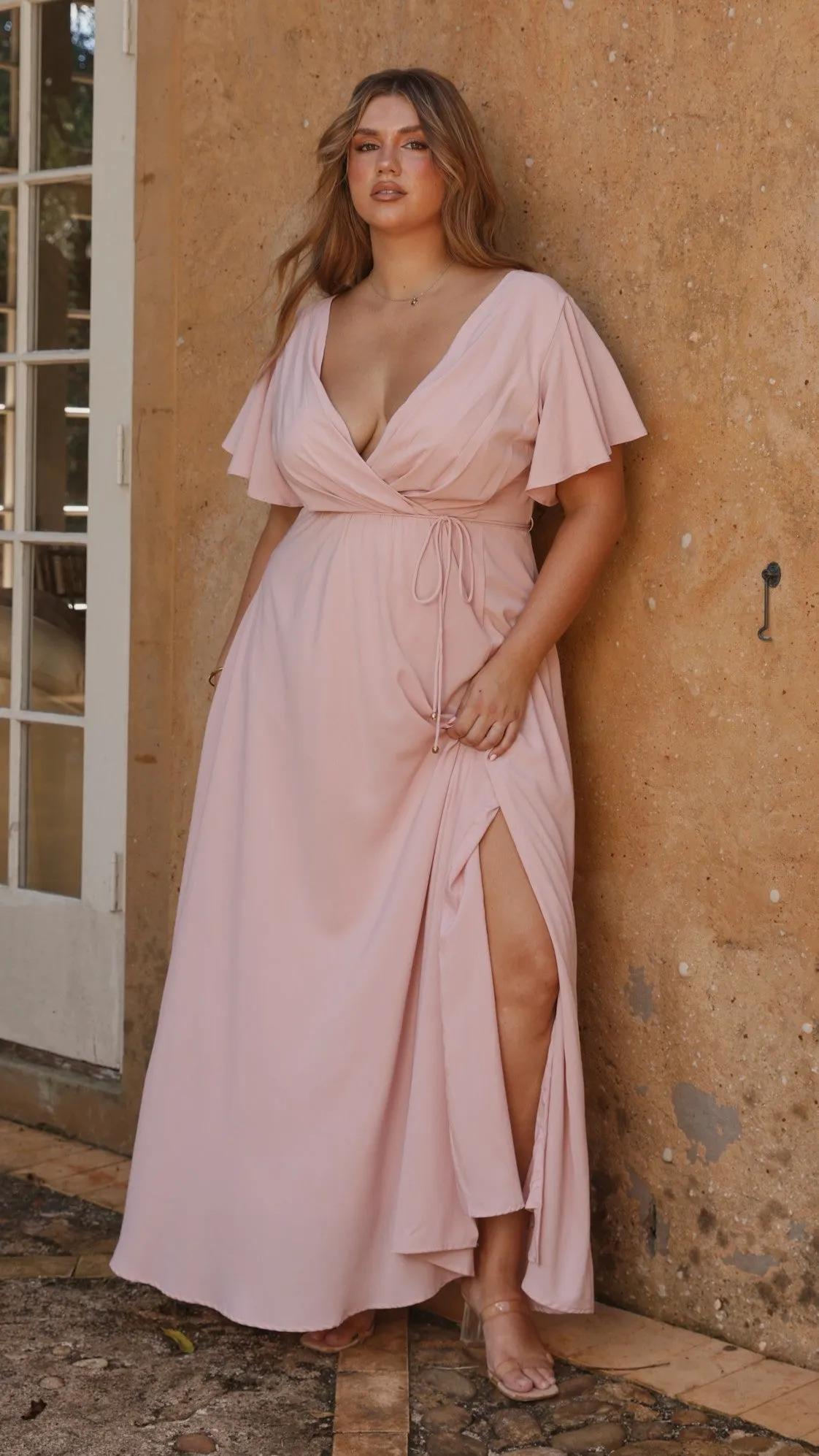 Charlize Maxi Dress - Dusty Pink Billy J