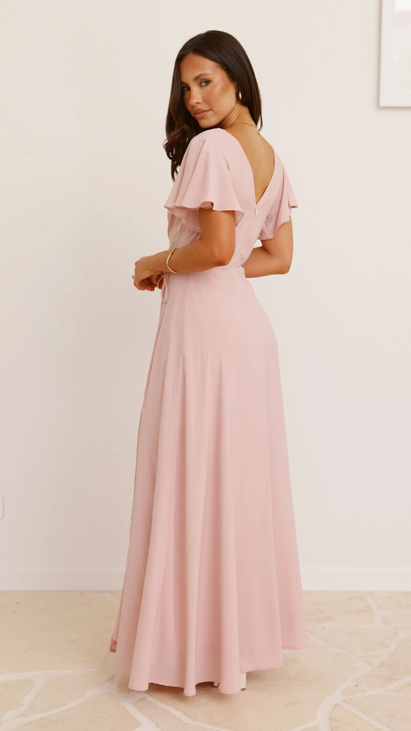 Charlize Maxi Dress - Dusty Pink Billy J