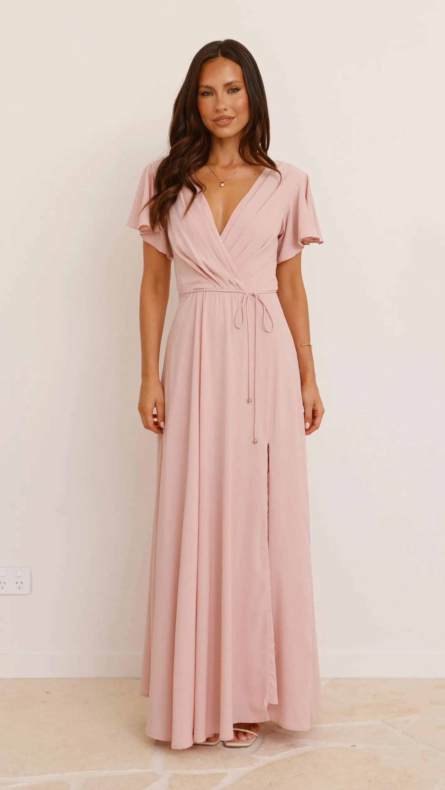 Charlize Maxi Dress - Dusty Pink Billy J