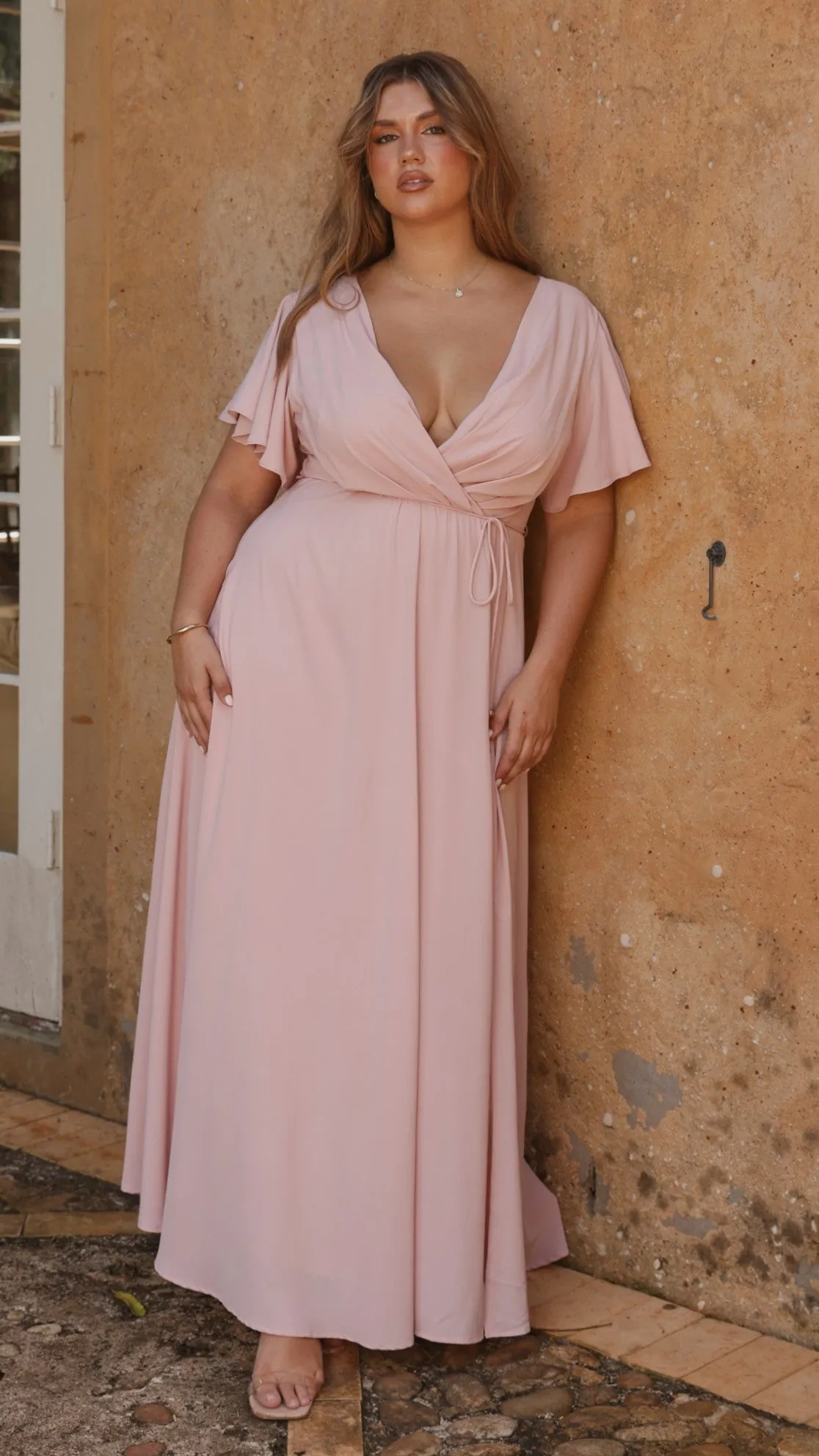 Charlize Maxi Dress - Dusty Pink Billy J