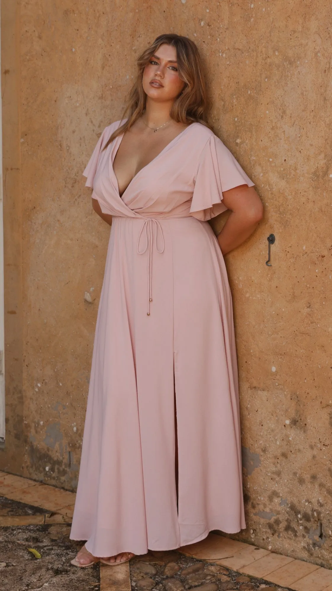 Charlize Maxi Dress - Dusty Pink Billy J