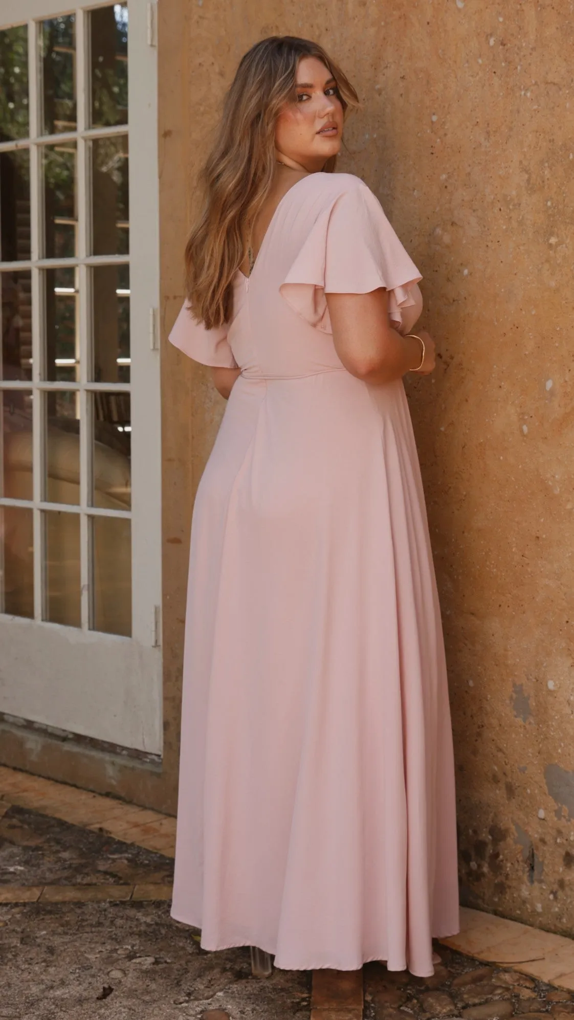 Charlize Maxi Dress - Dusty Pink Billy J