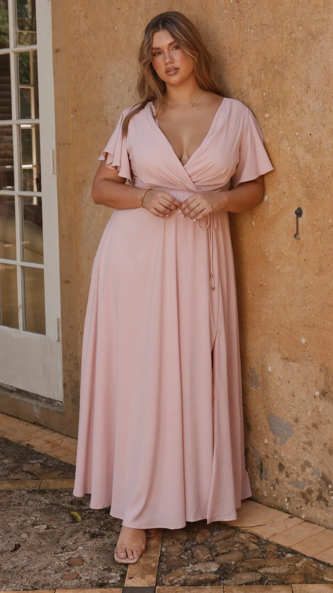 Charlize Maxi Dress - Dusty Pink Billy J