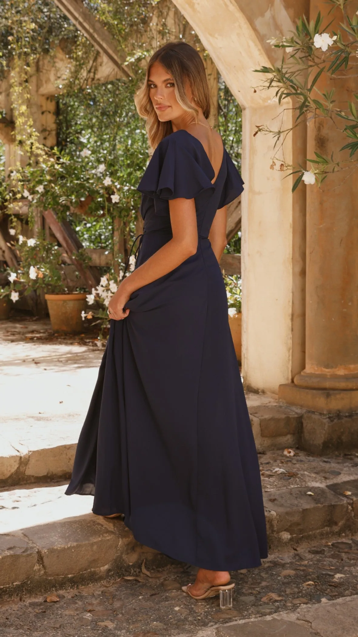 Charlize Maxi Dress - Navy Billy J