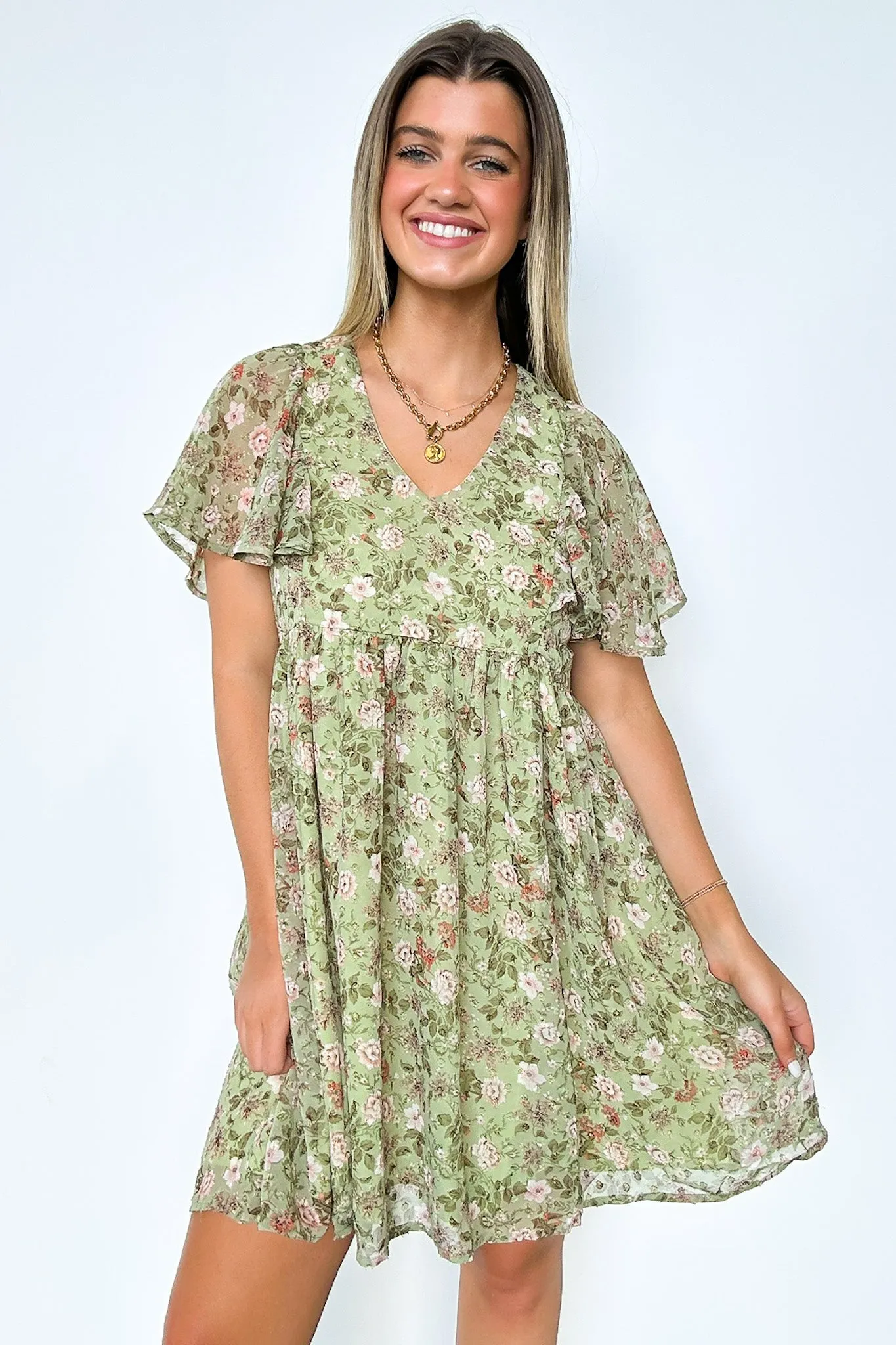 Charming Sunshine Floral Print Dress - FINAL SALE