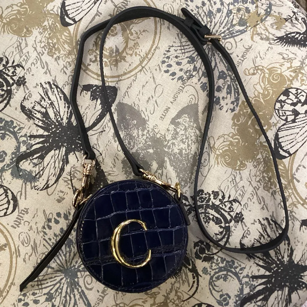 Chloe Croc C Circle HANDBAGS XS