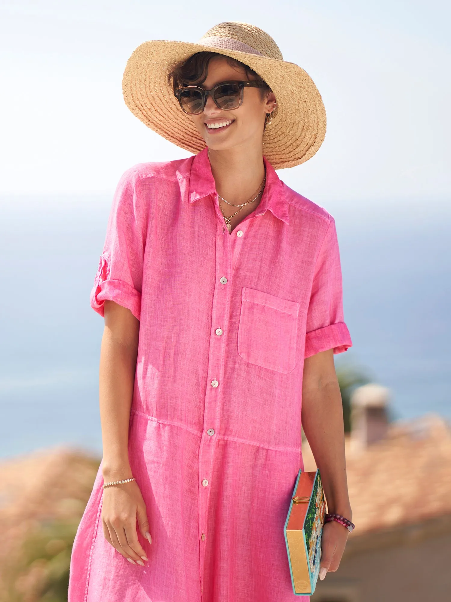 Cira Linen Dress