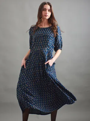 Clearance Price Sydney Midi Dress - Midnight Mini Floral  Last Few Pieces!