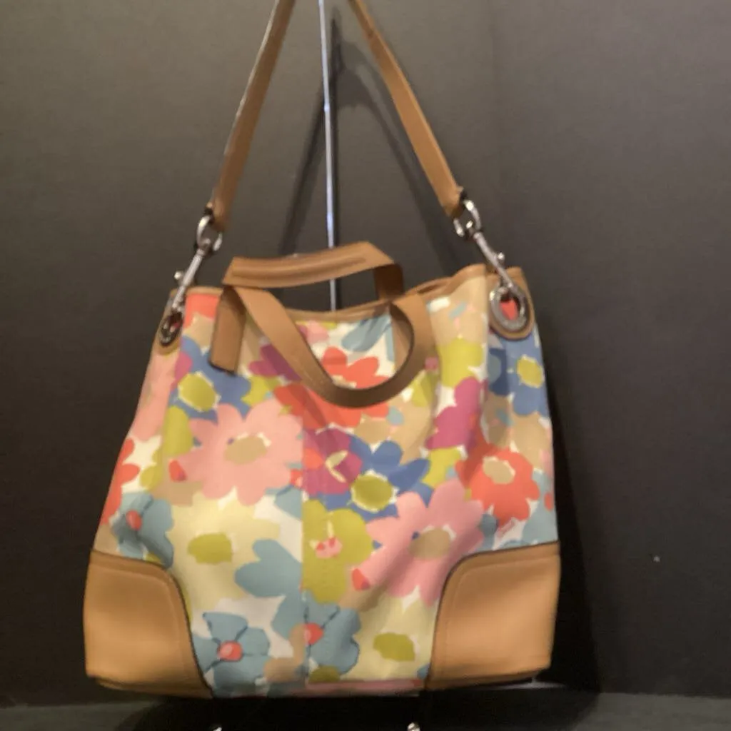 Coach Floral Canvas HANDBAGS M