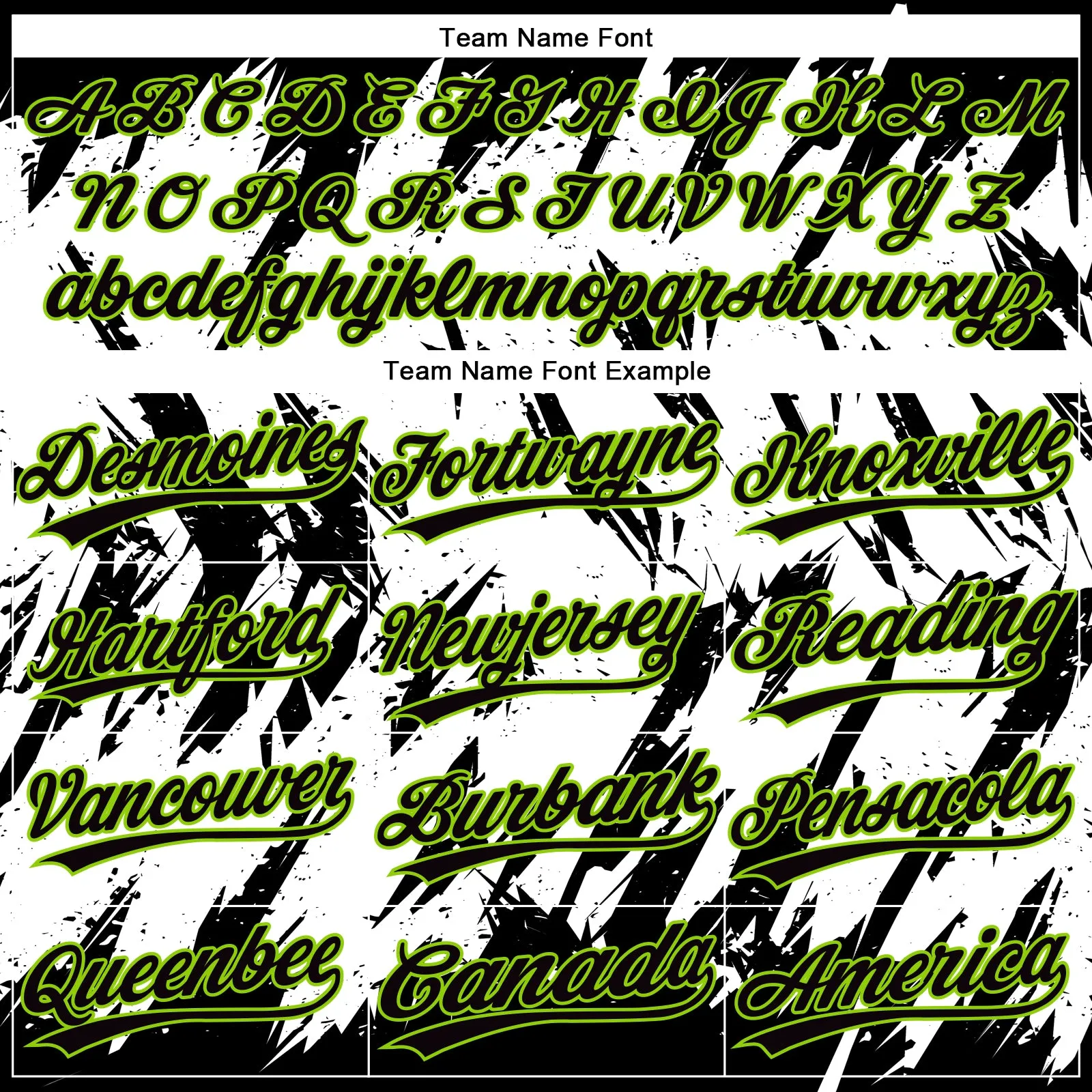 Custom Black Neon Green-White 3D Pattern Abstract Sharp Shape Two-Button Unisex Softball Jersey FansIdea