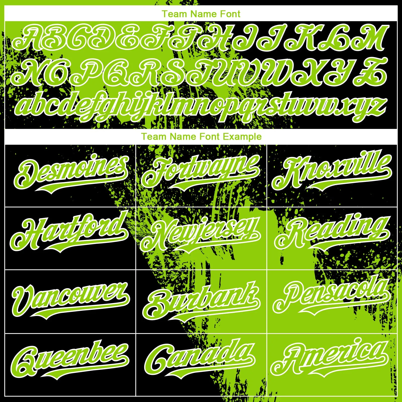 Custom Neon Green Black-White 3D Pattern Abstract Brush Stroke Two-Button Unisex Softball Jersey FansIdea