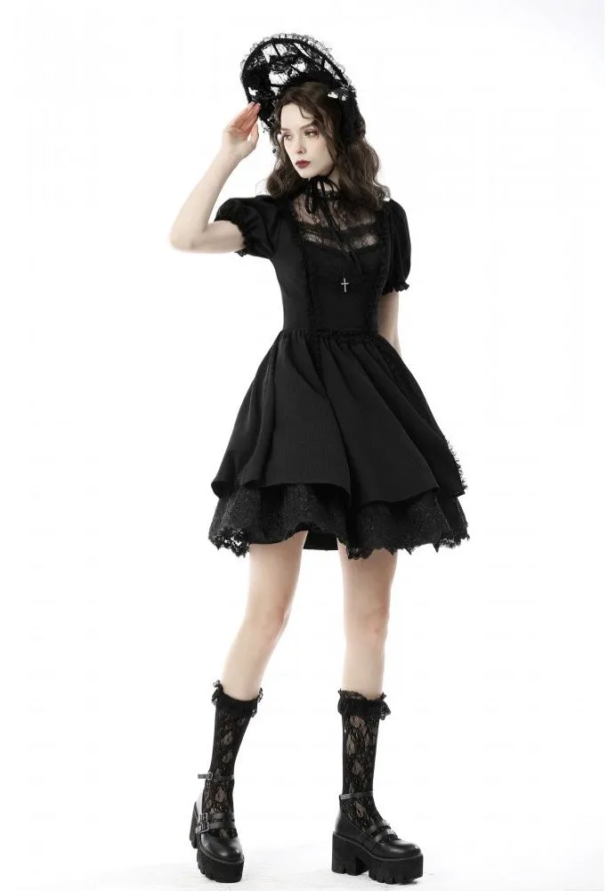 Dark In Love - Gothic Lolita Tulle Chest Doll - Dress