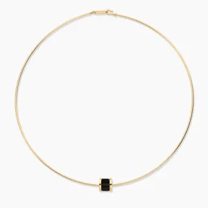 Delphin Black Choker Necklace