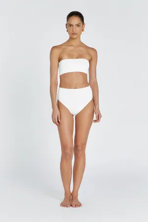 Dissh BASE OFF WHITE BANDEAU TOP