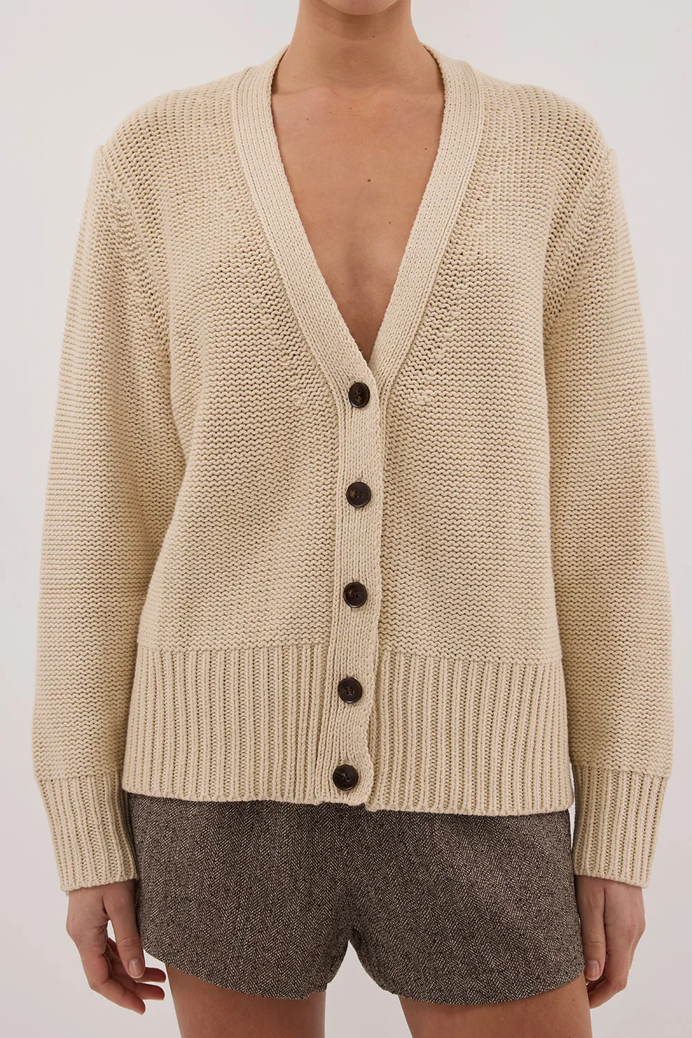 Dissh HUGO CLAY KNIT CARDIGAN