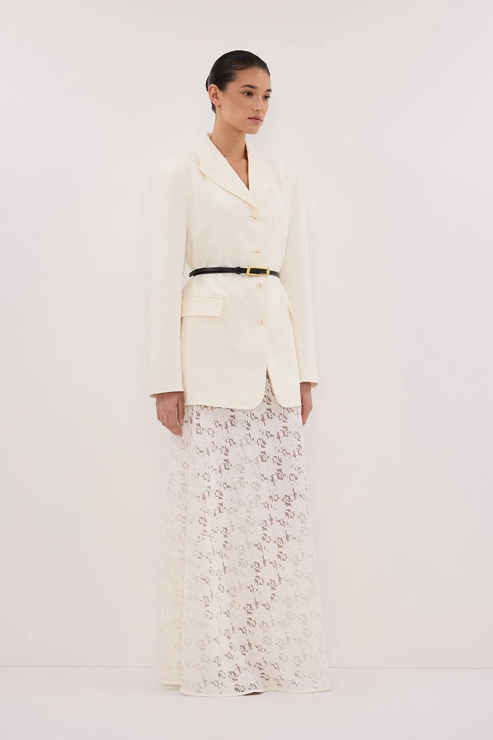 Dissh LIV CREAM BOYFRIEND BLAZER