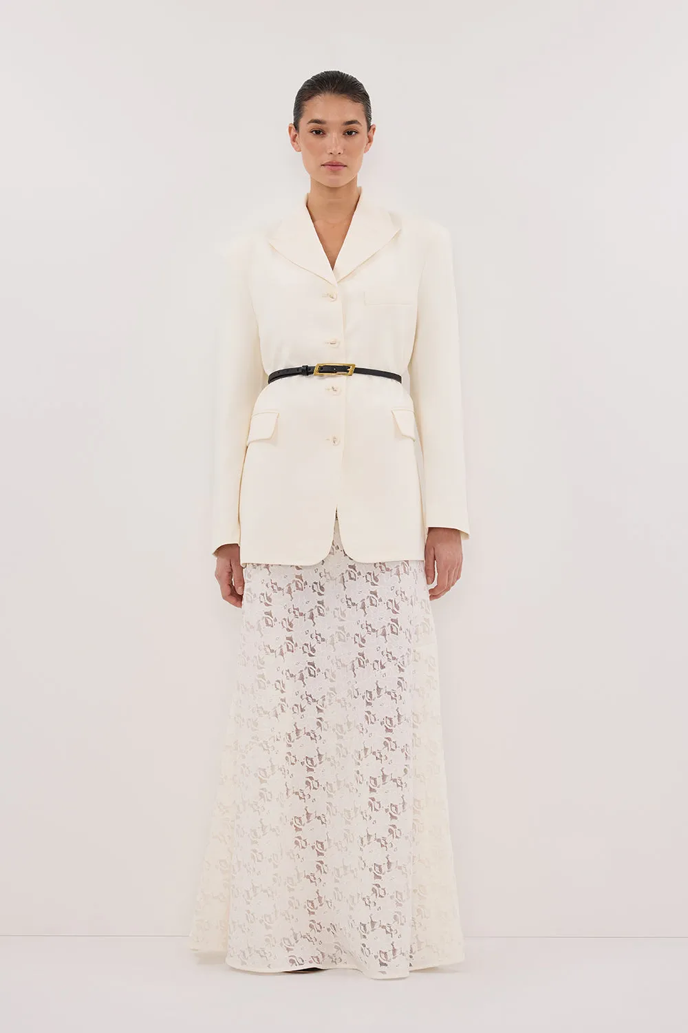 Dissh LIV CREAM BOYFRIEND BLAZER