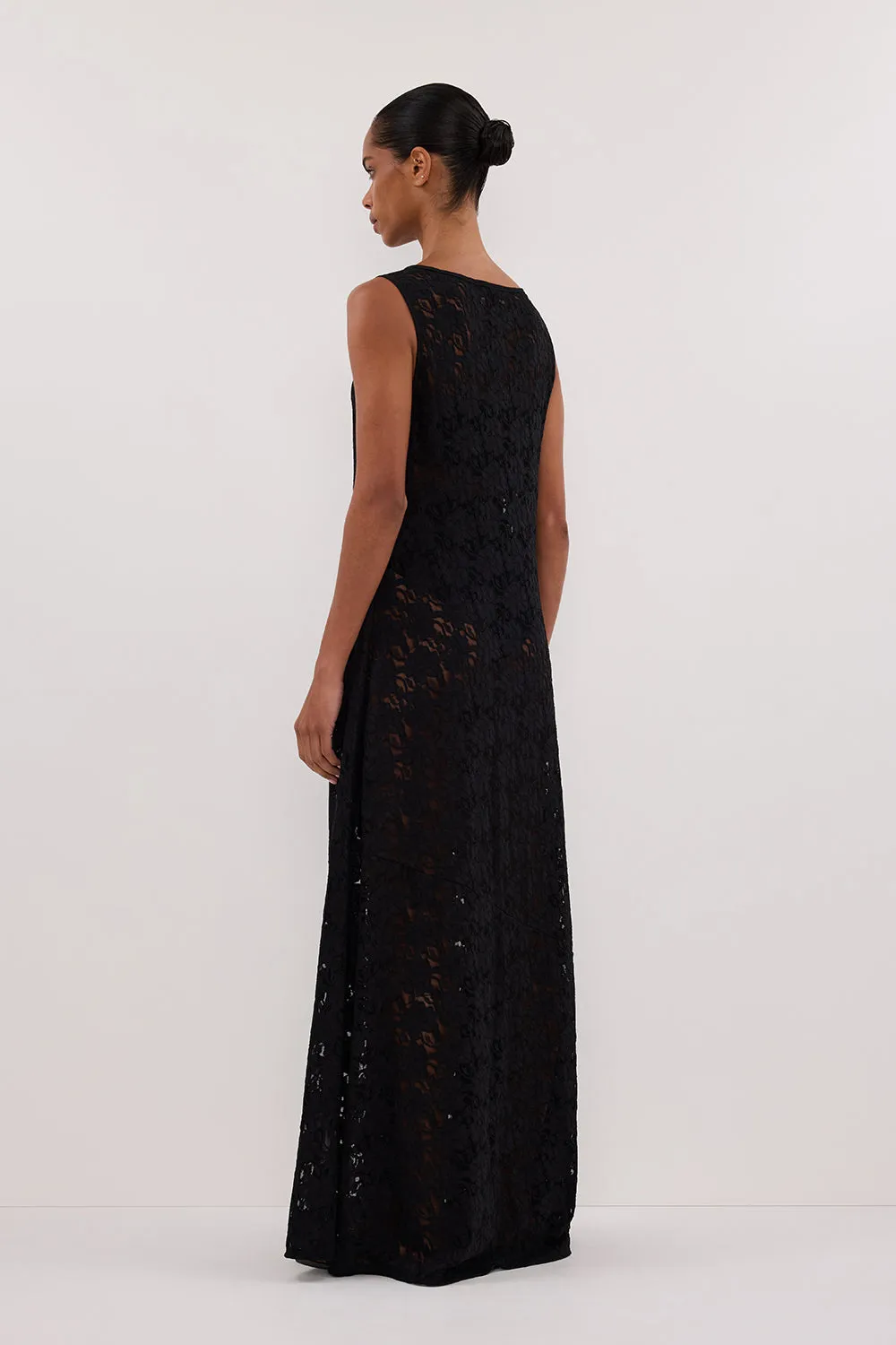 Dissh LOULA BLACK LACE MIDI DRESS