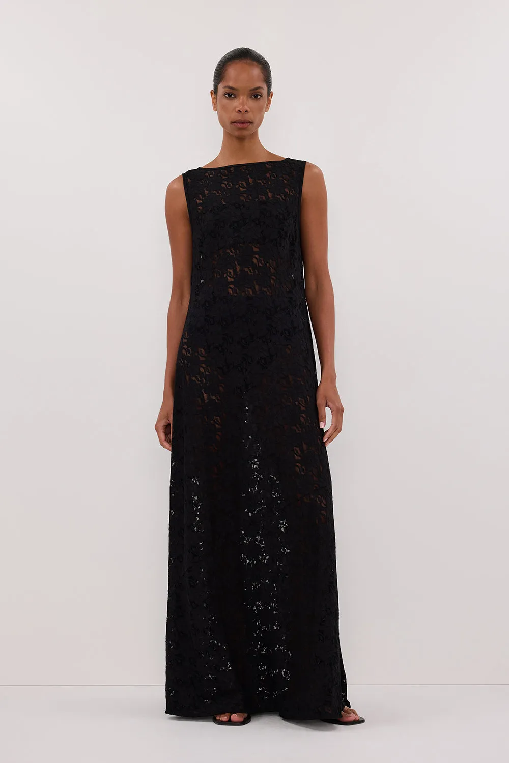 Dissh LOULA BLACK LACE MIDI DRESS