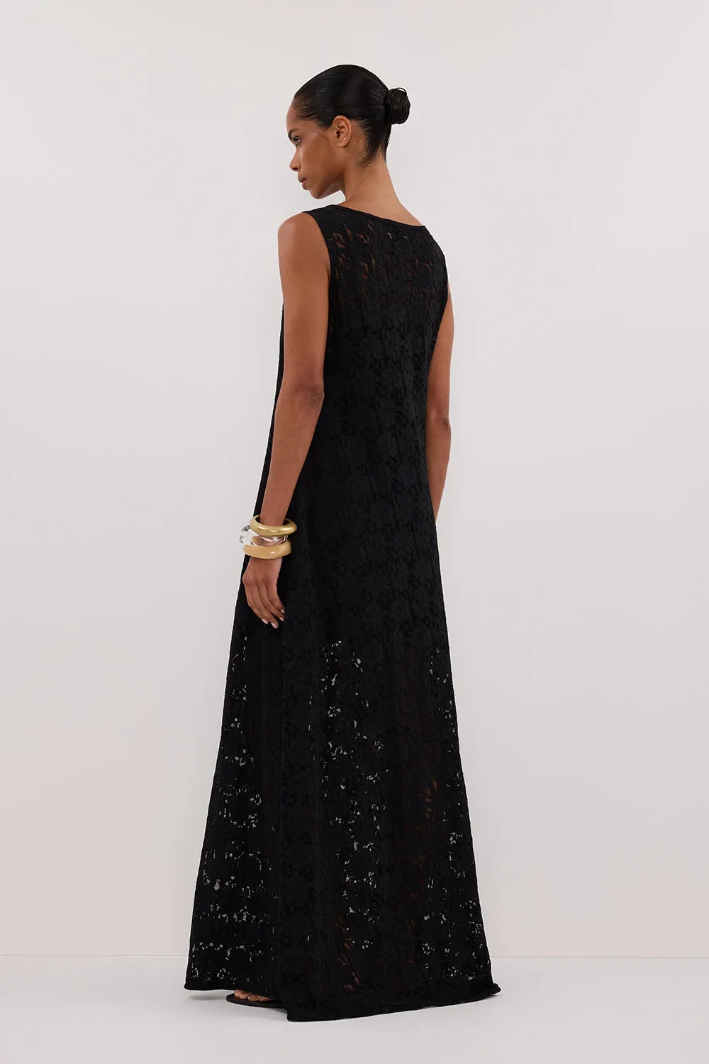 Dissh LOULA BLACK LACE MIDI DRESS