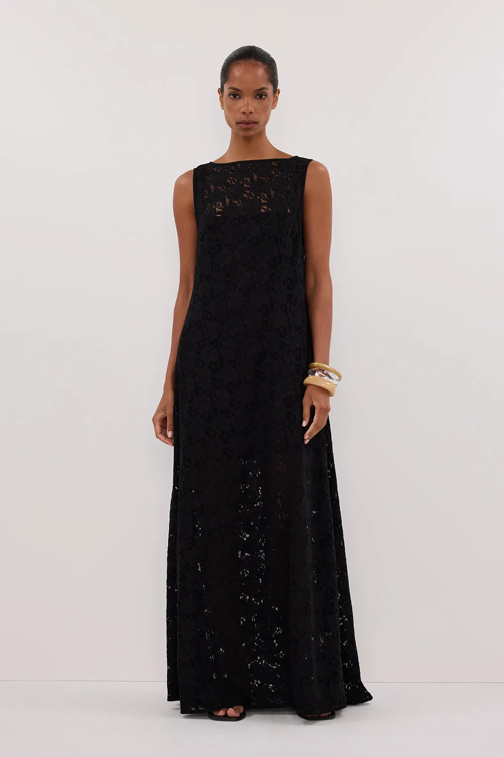 Dissh LOULA BLACK LACE MIDI DRESS